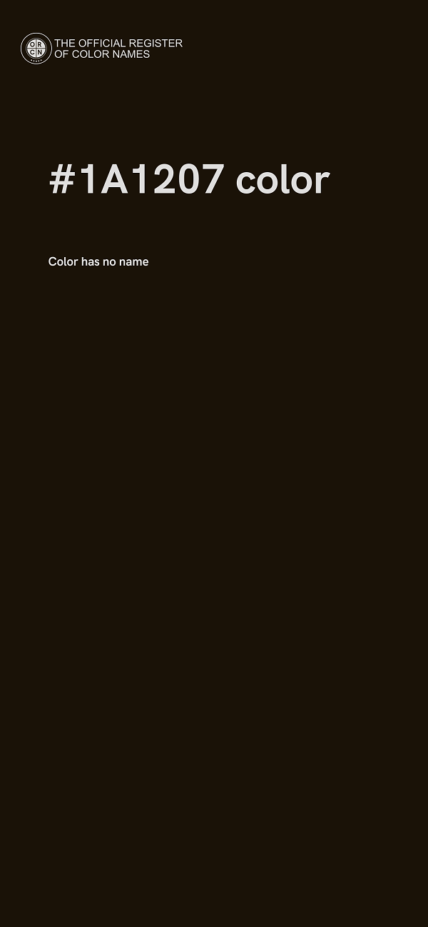 #1A1207 color image
