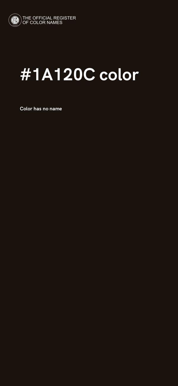 #1A120C color image