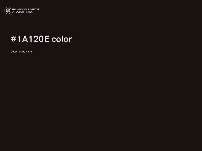 #1A120E color image