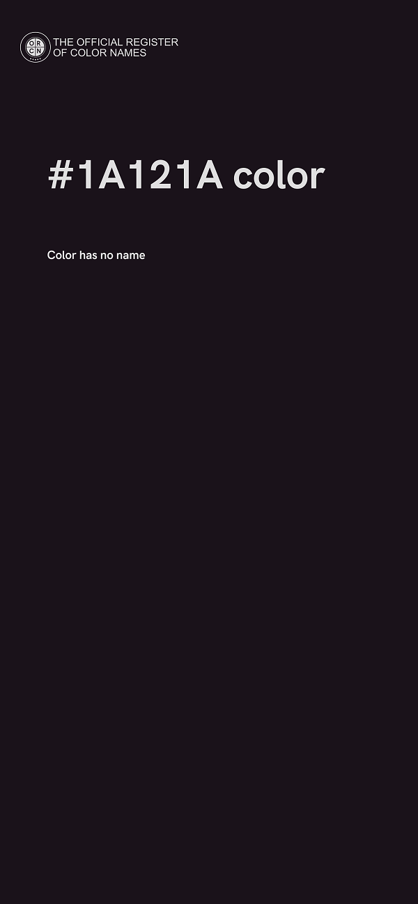 #1A121A color image