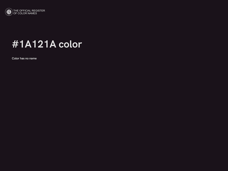 #1A121A color image