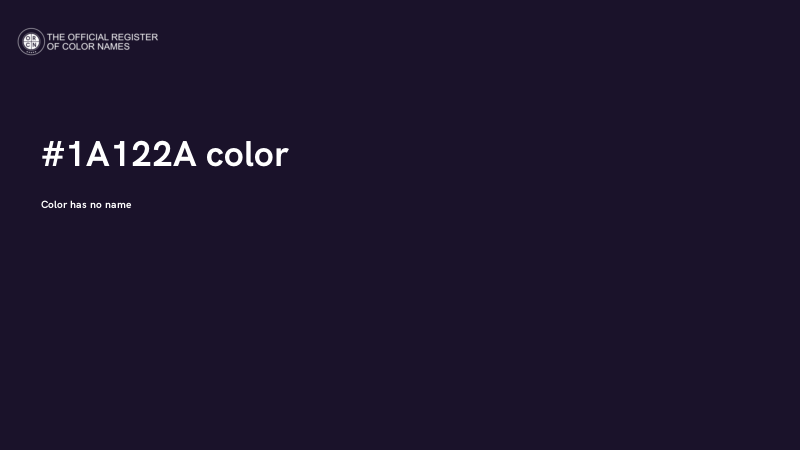 #1A122A color image