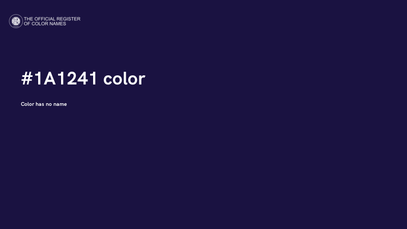 #1A1241 color image
