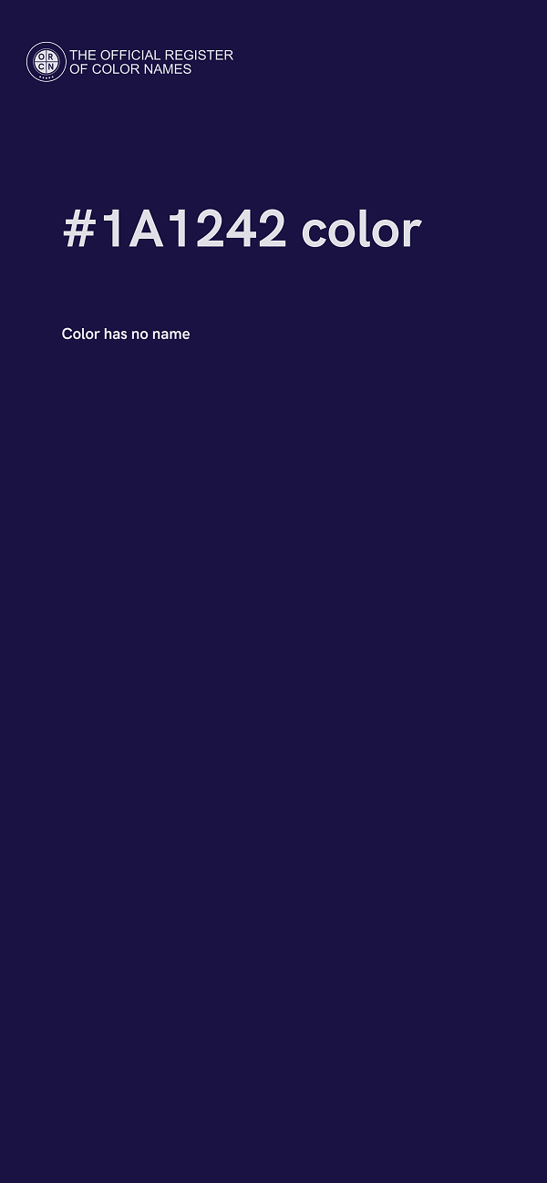 #1A1242 color image
