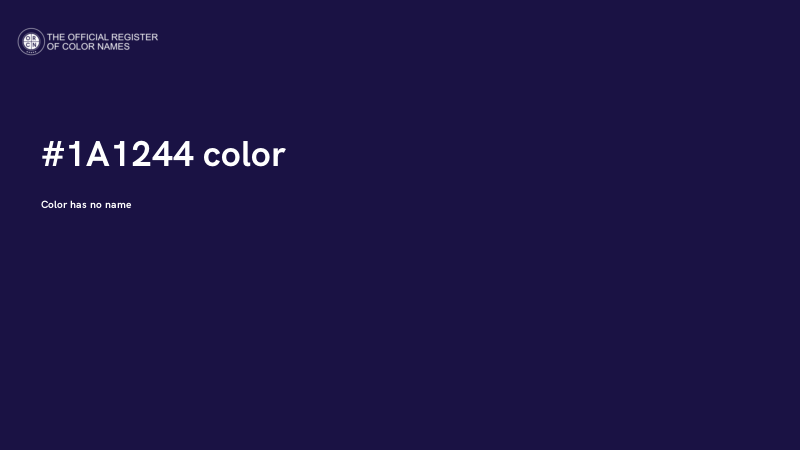 #1A1244 color image