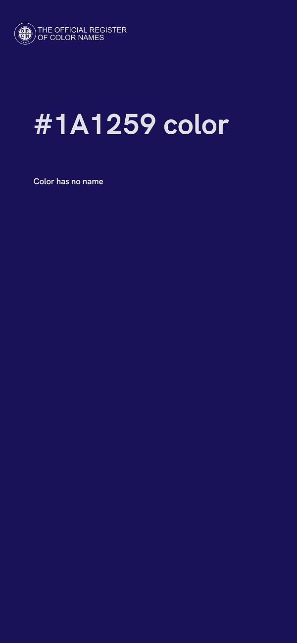 #1A1259 color image