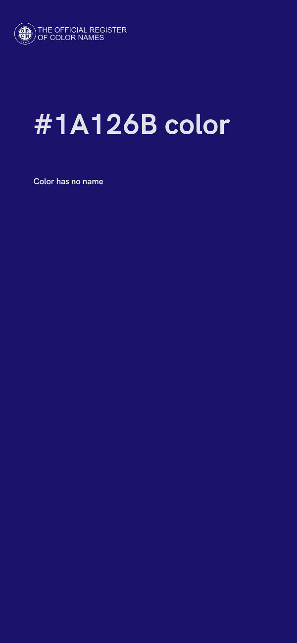 #1A126B color image