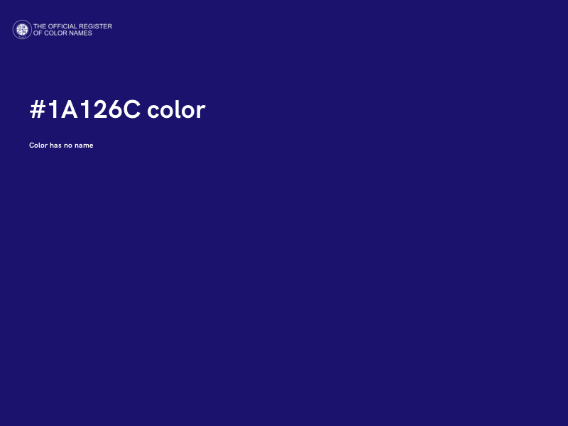#1A126C color image