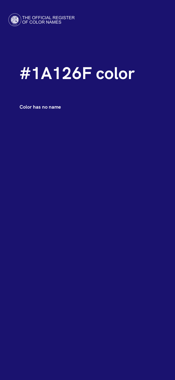 #1A126F color image