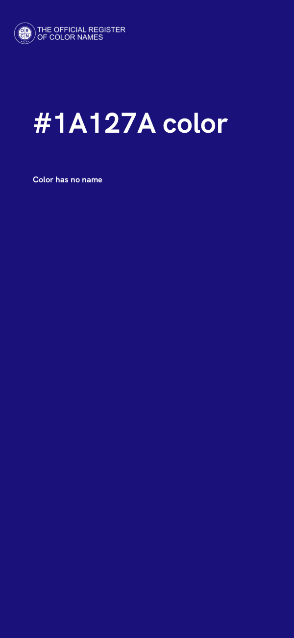 #1A127A color image