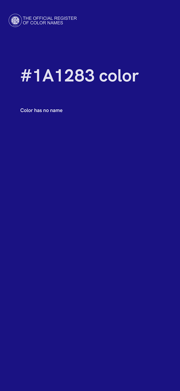 #1A1283 color image