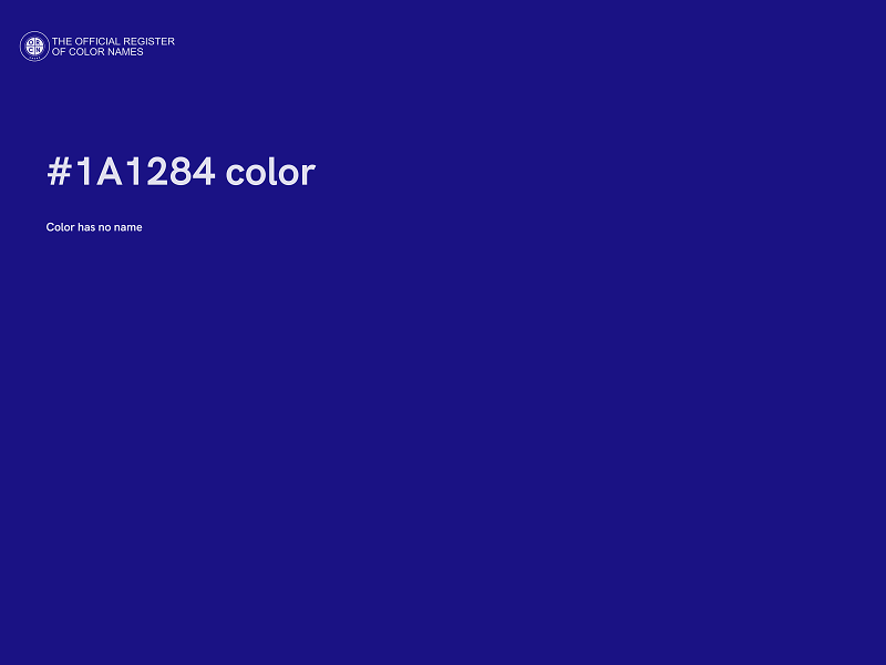 #1A1284 color image