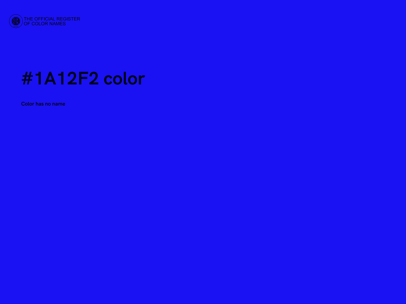 #1A12F2 color image