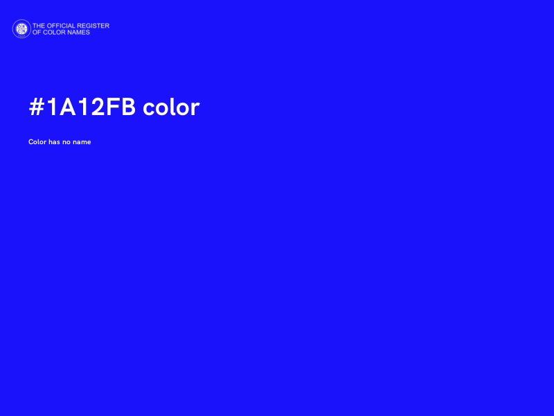 #1A12FB color image