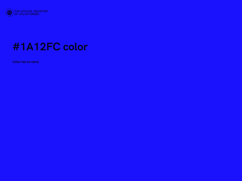 #1A12FC color image