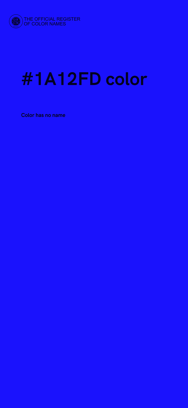 #1A12FD color image