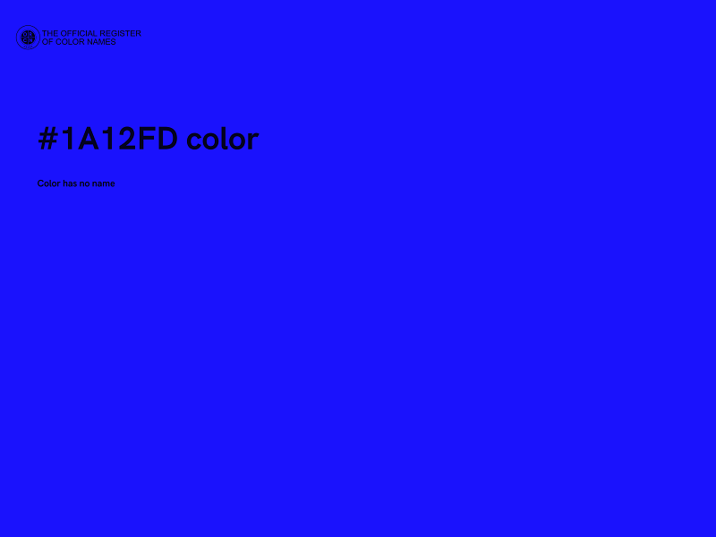 #1A12FD color image