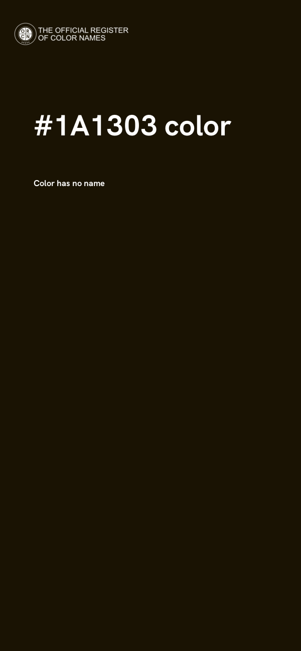 #1A1303 color image
