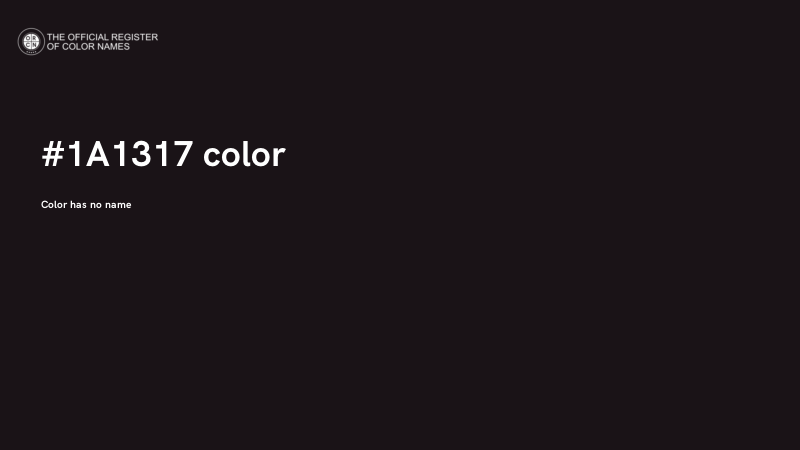 #1A1317 color image