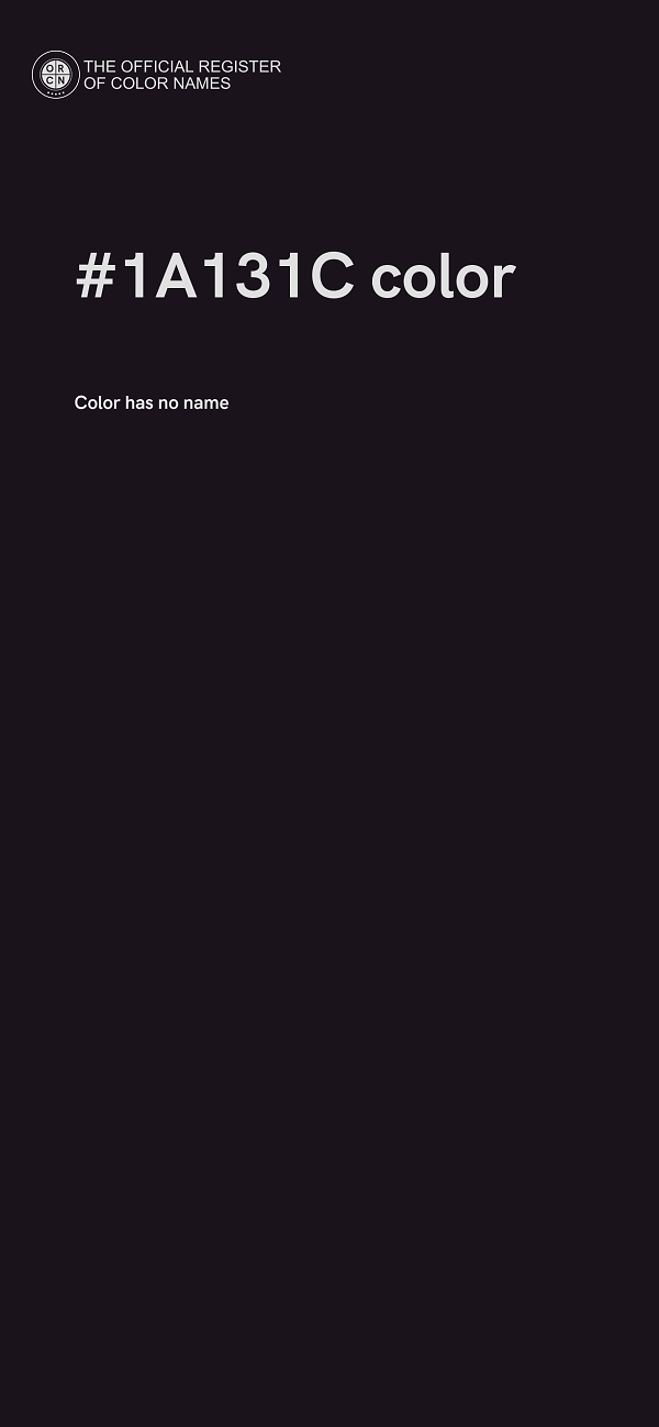 #1A131C color image