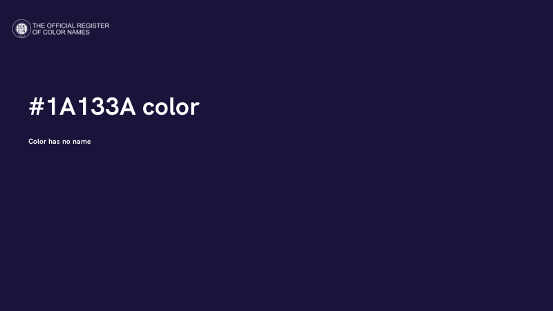 #1A133A color image