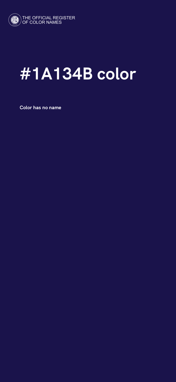 #1A134B color image