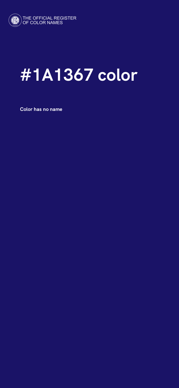 #1A1367 color image