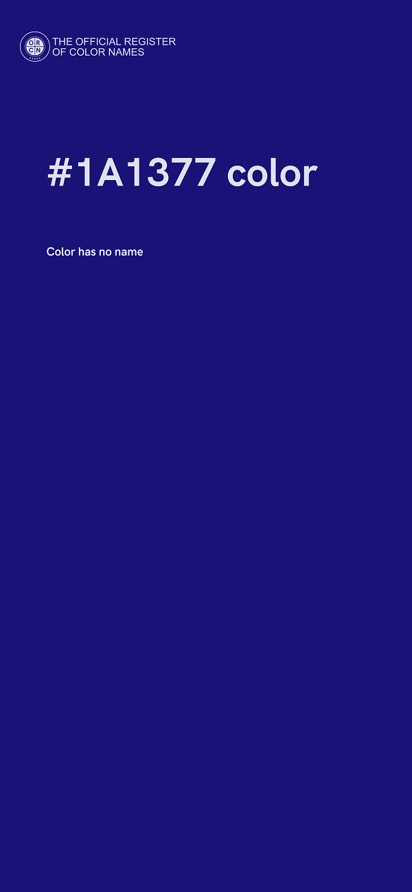 #1A1377 color image