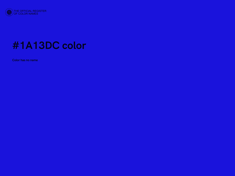 #1A13DC color image