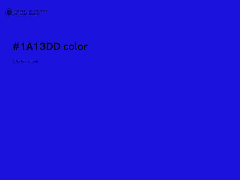 #1A13DD color image