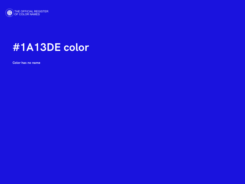 #1A13DE color image