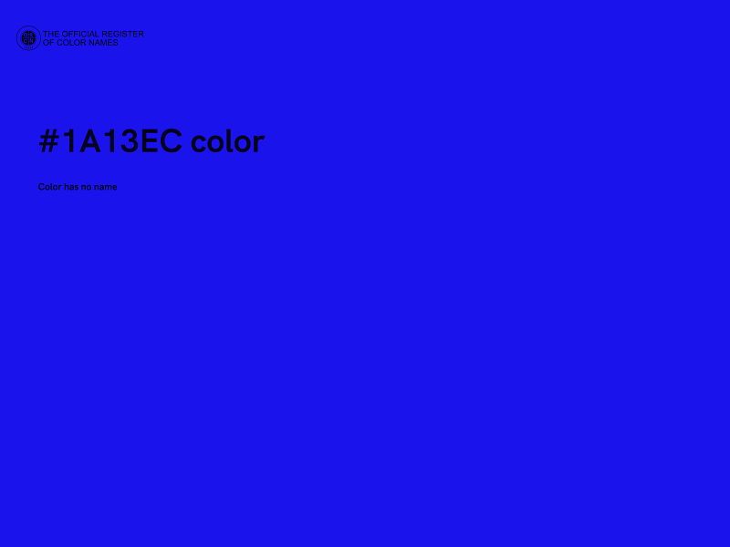 #1A13EC color image