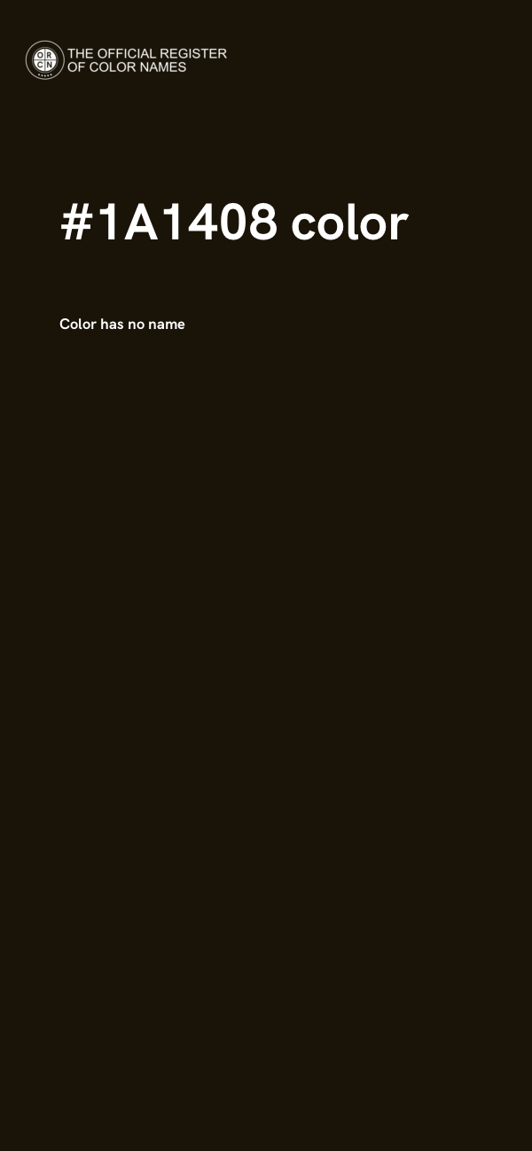 #1A1408 color image