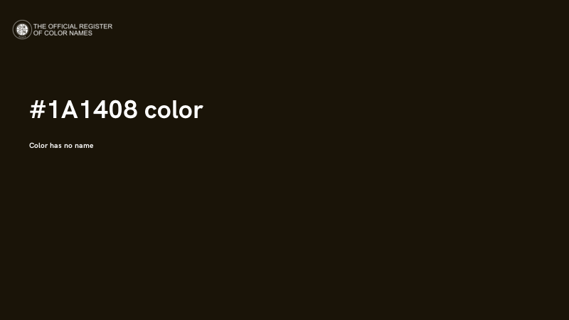 #1A1408 color image