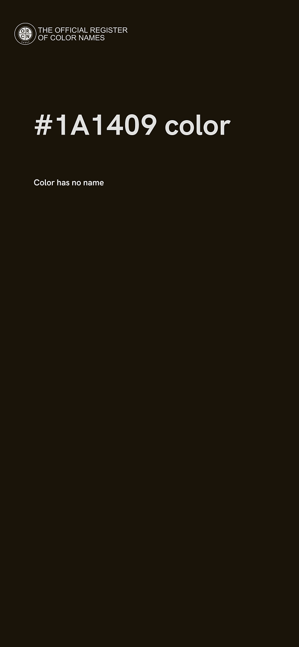 #1A1409 color image