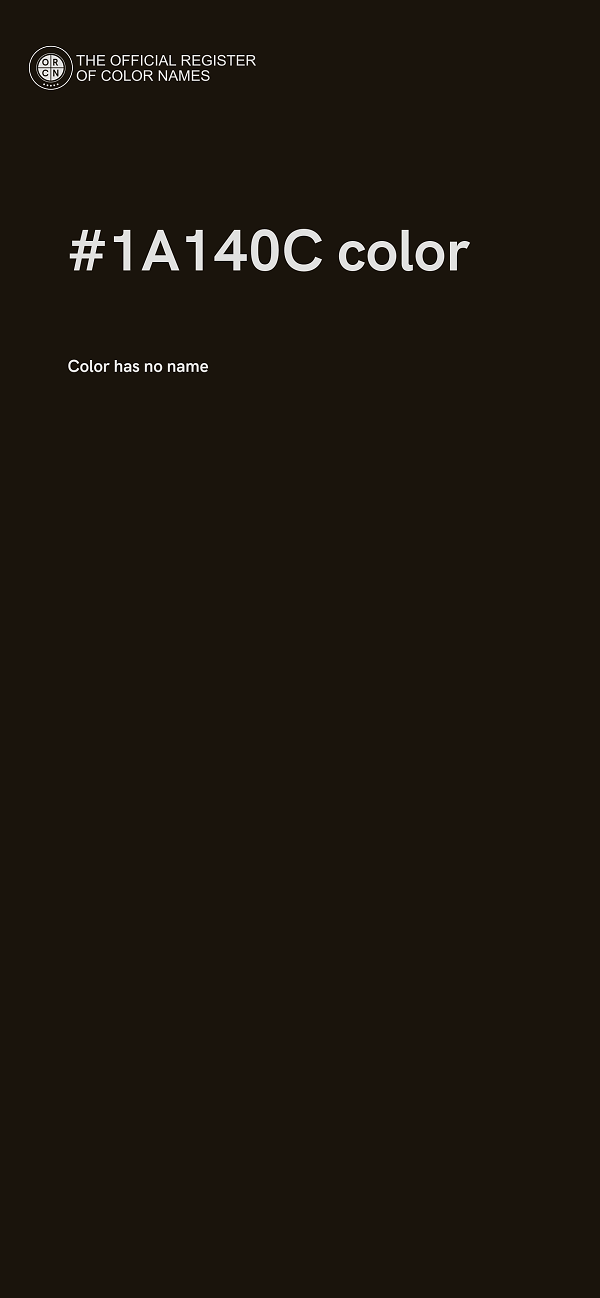 #1A140C color image