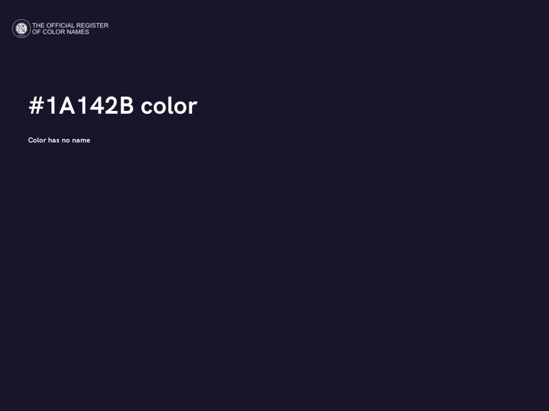 #1A142B color image