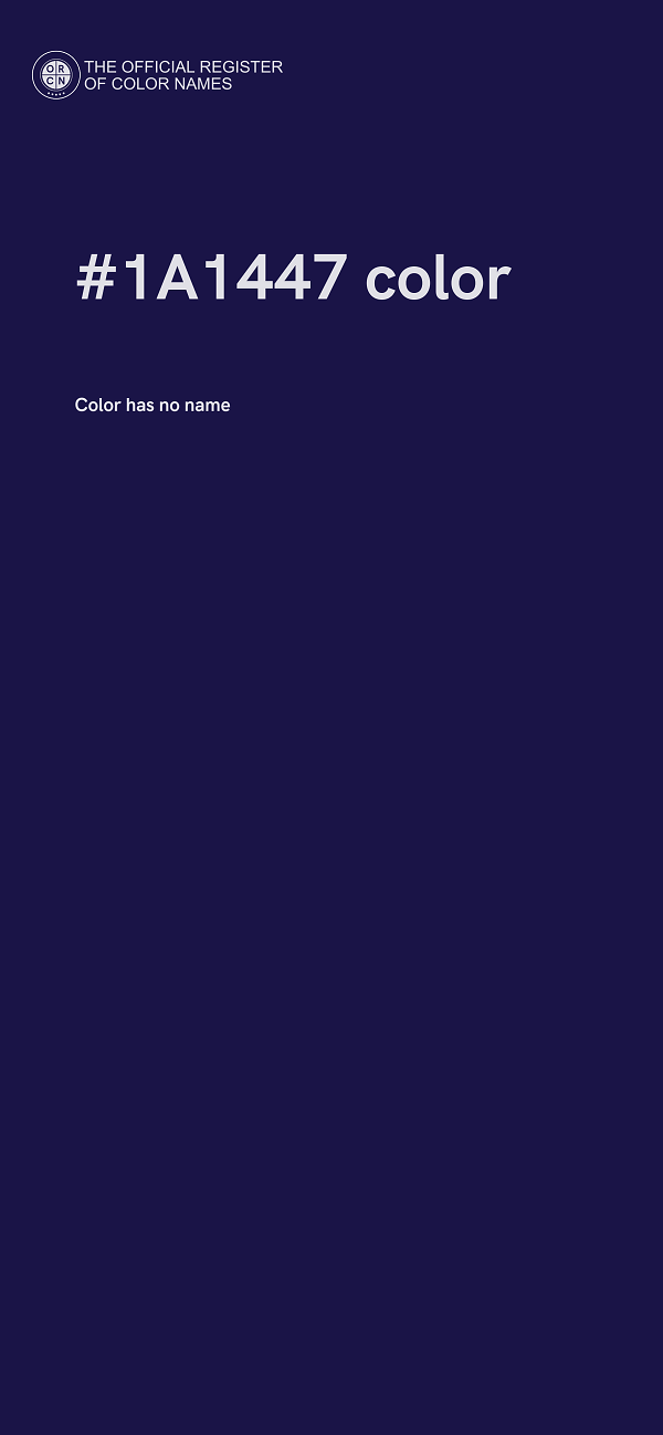#1A1447 color image