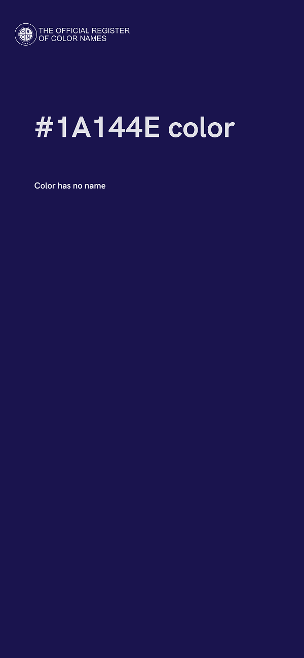 #1A144E color image