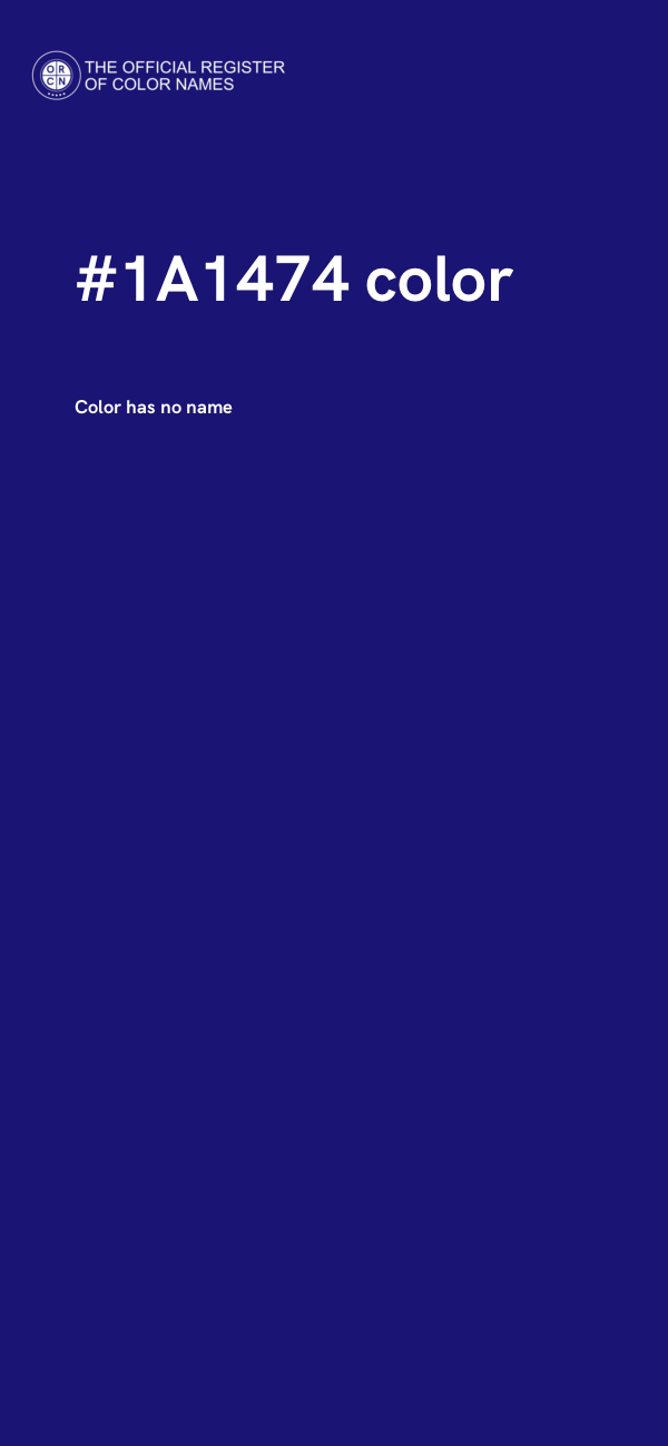 #1A1474 color image
