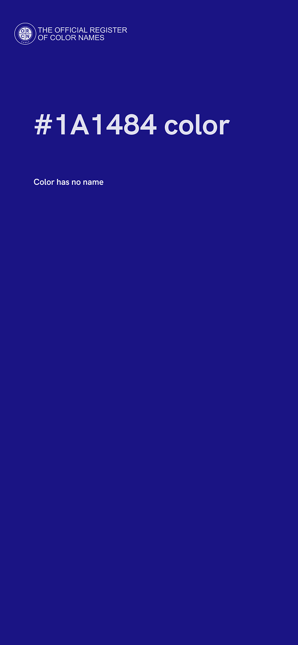 #1A1484 color image