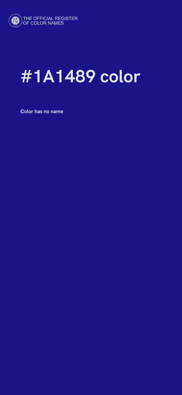 #1A1489 color image