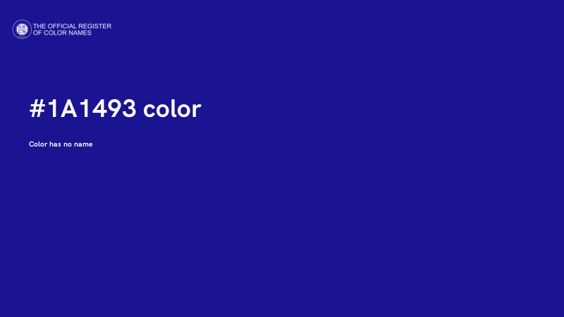 #1A1493 color image