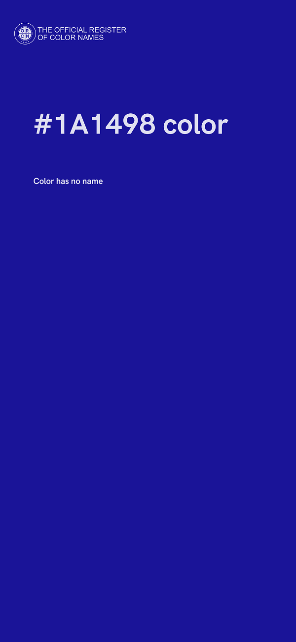 #1A1498 color image