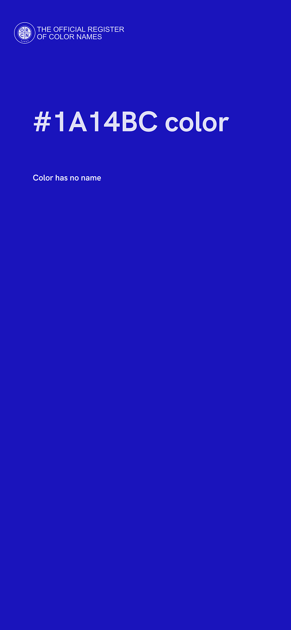 #1A14BC color image