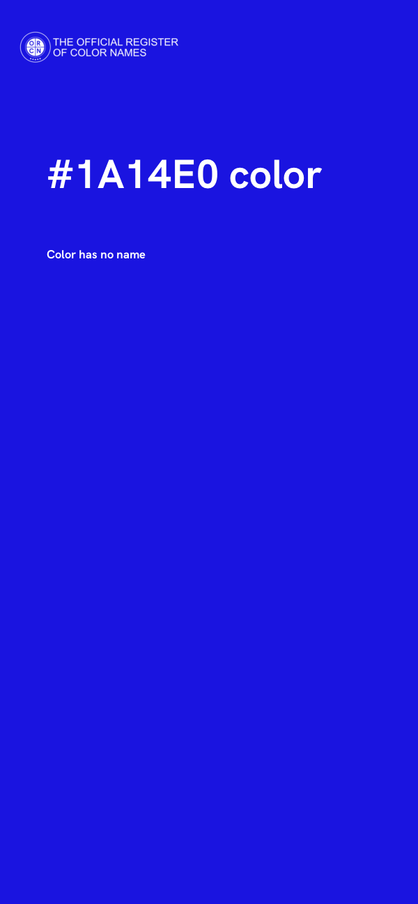 #1A14E0 color image