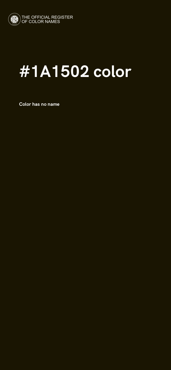 #1A1502 color image