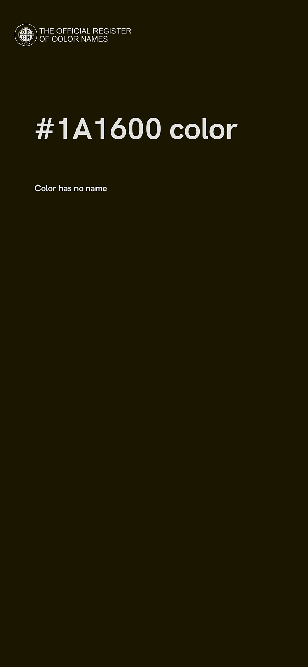 #1A1600 color image