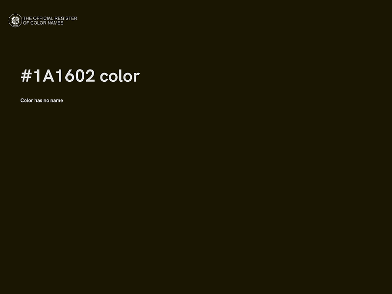 #1A1602 color image