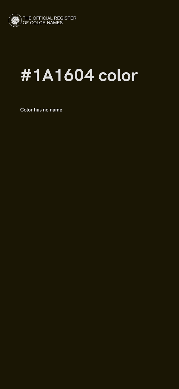 #1A1604 color image